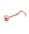 3 mm. Ball Shaped Curved Nose Stud NSKB-02